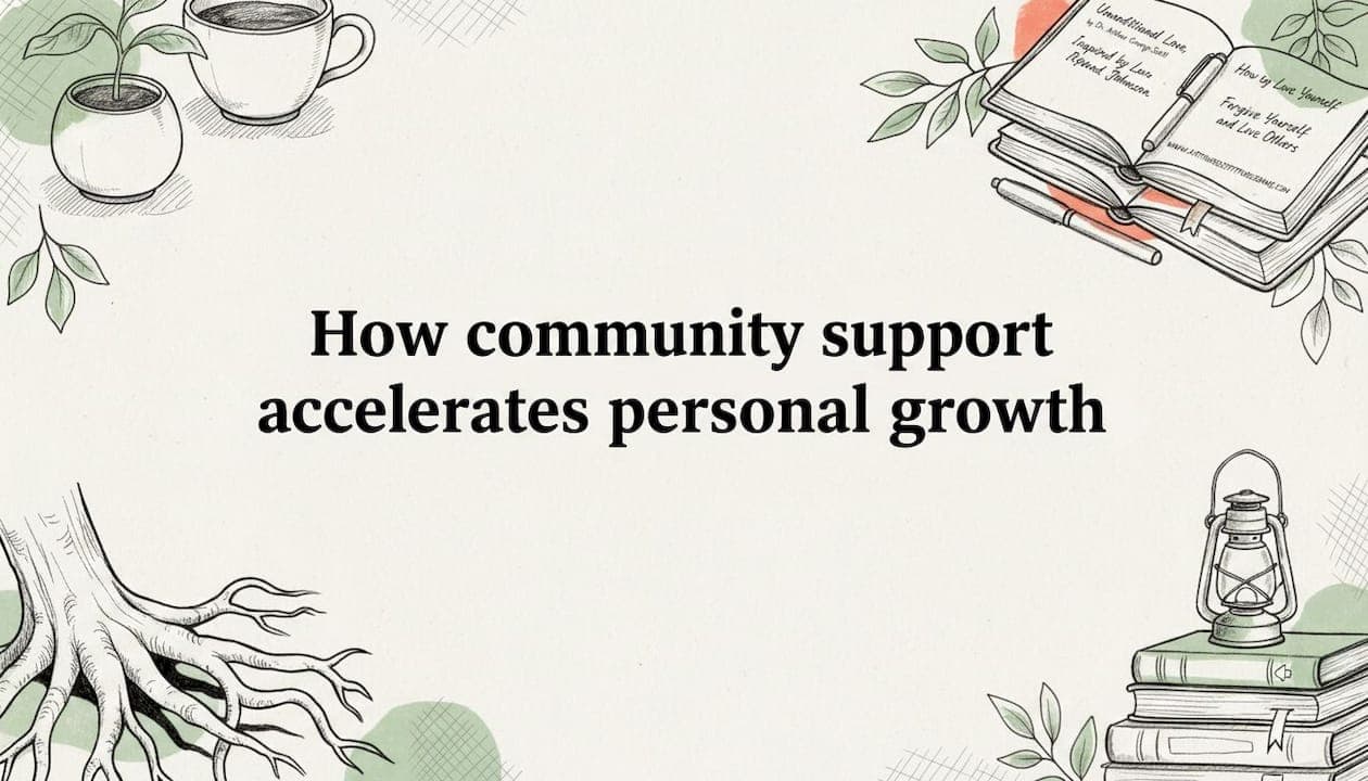 How community support accelerates personal growth