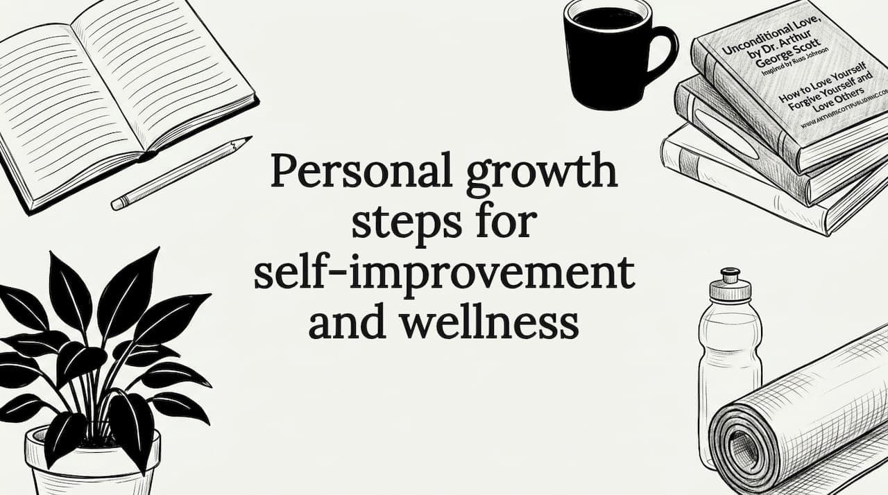 Personal growth steps for self-improvement and wellness